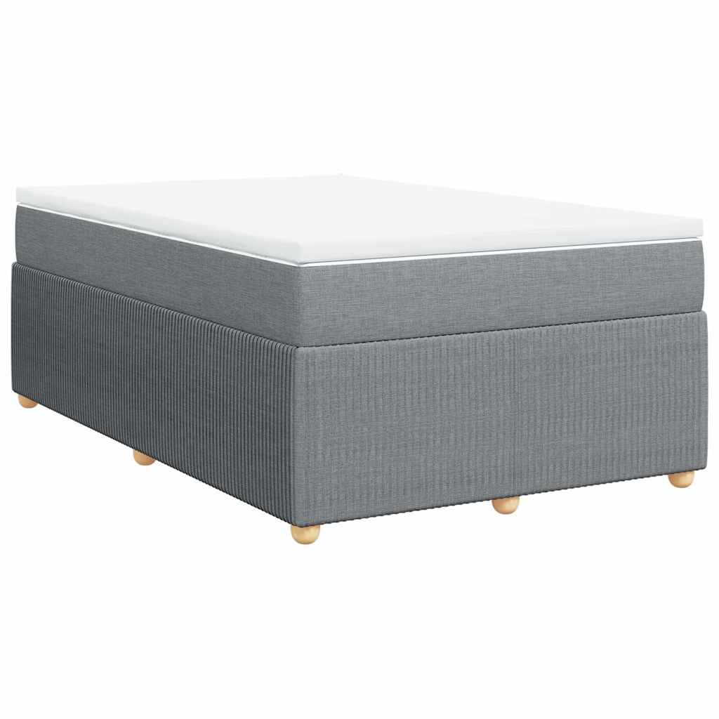 Boxspring met matras stof lichtgrijs 120x190 cm is nu te koop bij PeponiXL, paradijselijk wonen!