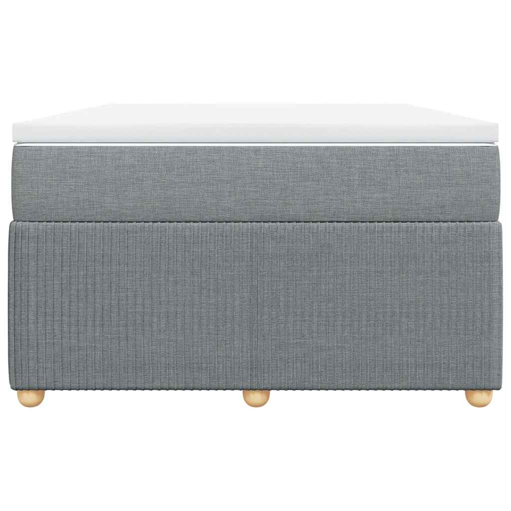 Boxspring met matras stof lichtgrijs 120x190 cm is nu te koop bij PeponiXL, paradijselijk wonen!