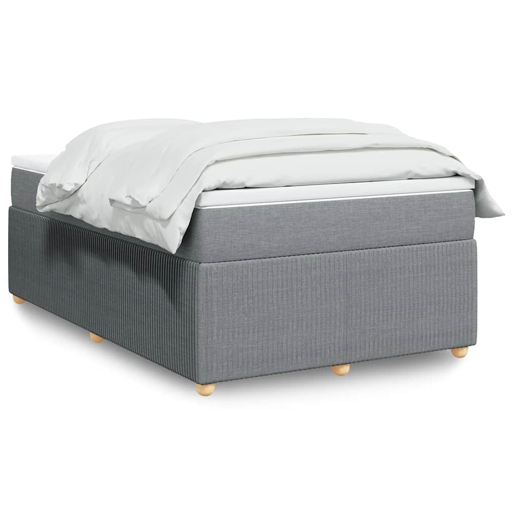 Boxspring met matras stof lichtgrijs 120x190 cm is nu te koop bij PeponiXL, paradijselijk wonen!