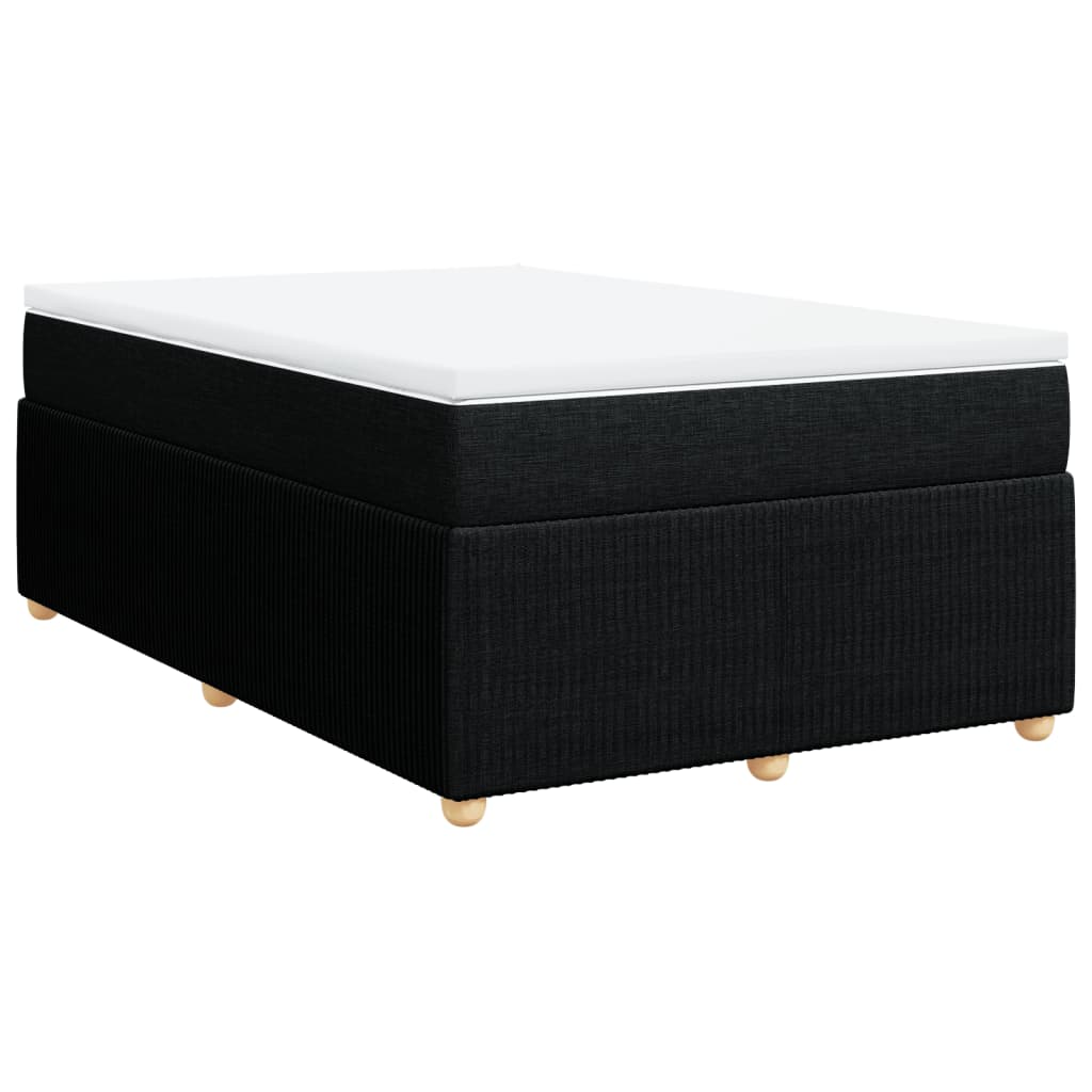Boxspring met matras stof zwart 120x190 cm is nu te koop bij PeponiXL, paradijselijk wonen!