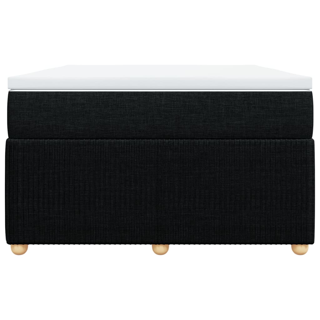 Boxspring met matras stof zwart 120x190 cm is nu te koop bij PeponiXL, paradijselijk wonen!