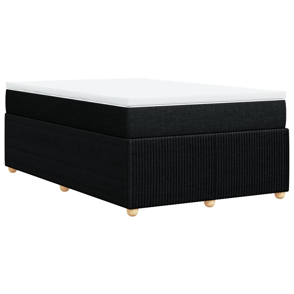 Boxspring met matras stof zwart 120x190 cm is nu te koop bij PeponiXL, paradijselijk wonen!