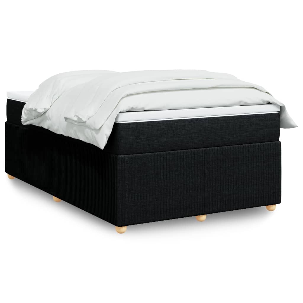 Boxspring met matras stof zwart 120x190 cm is nu te koop bij PeponiXL, paradijselijk wonen!