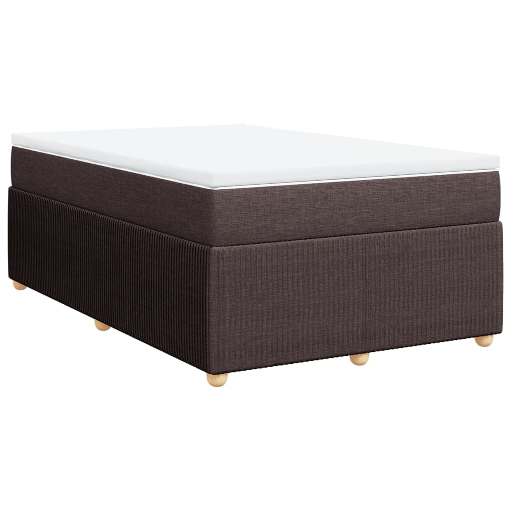 Boxspring met matras stof donkerbruin 120x190 cm is nu te koop bij PeponiXL, paradijselijk wonen!