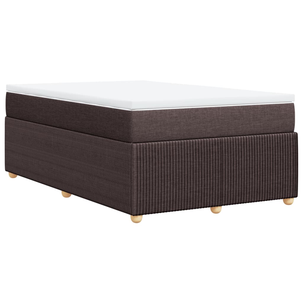 Boxspring met matras stof donkerbruin 120x190 cm is nu te koop bij PeponiXL, paradijselijk wonen!