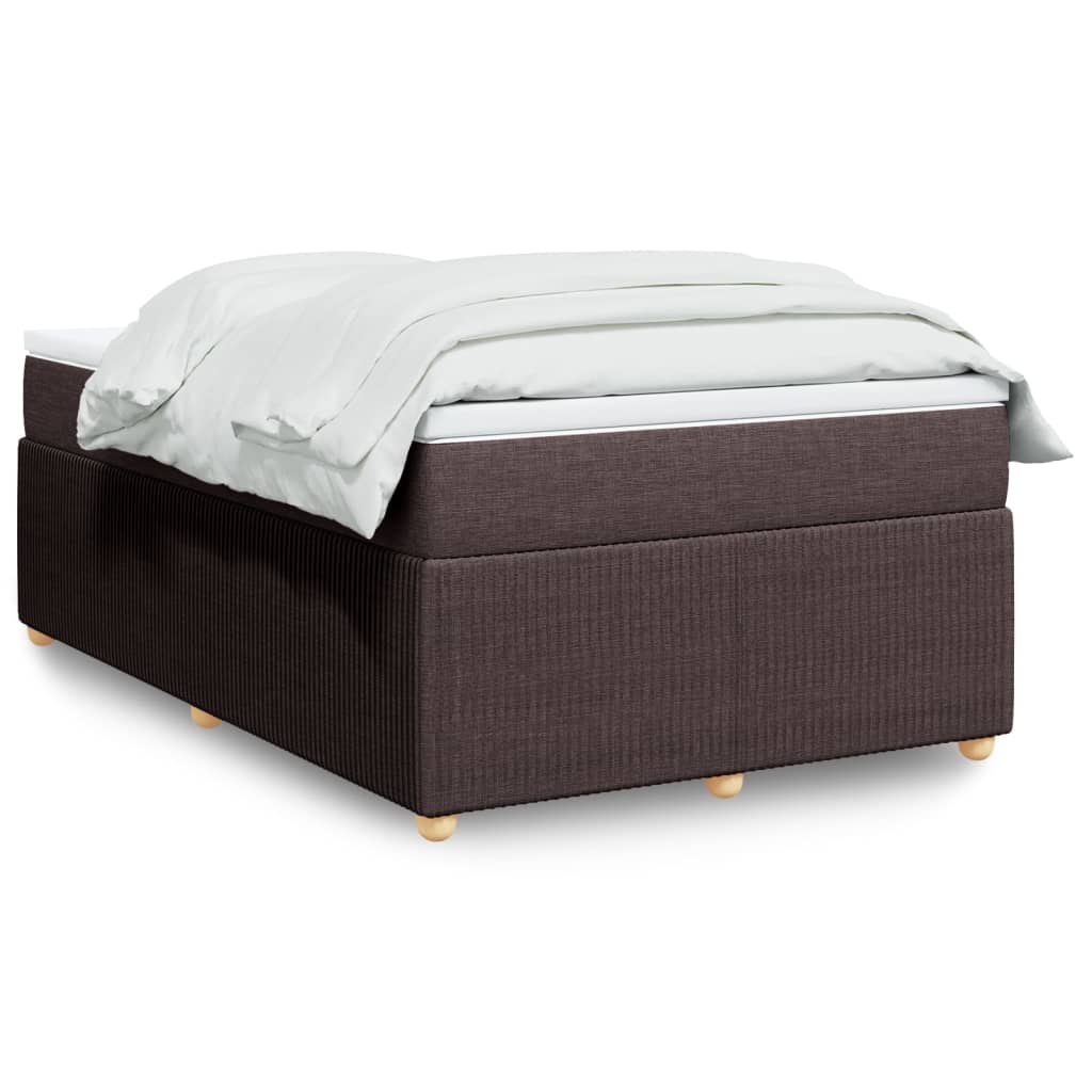 Boxspring met matras stof donkerbruin 120x190 cm is nu te koop bij PeponiXL, paradijselijk wonen!