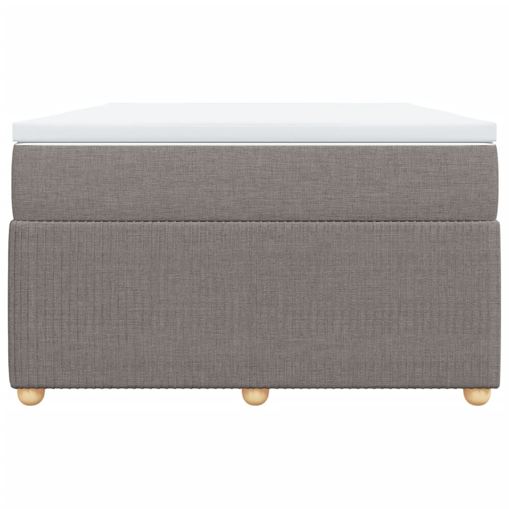 Boxspring met matras stof taupe 120x190 cm is nu te koop bij PeponiXL, paradijselijk wonen!