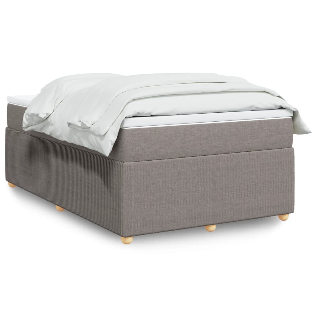 Boxspring met matras stof taupe 120x190 cm is nu te koop bij PeponiXL, paradijselijk wonen!