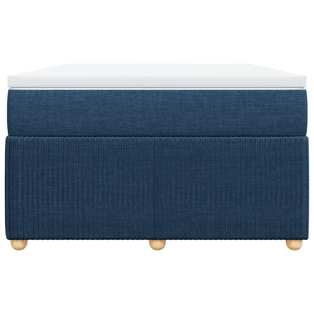 Boxspring met matras stof blauw 120x190 cm is nu te koop bij PeponiXL, paradijselijk wonen!