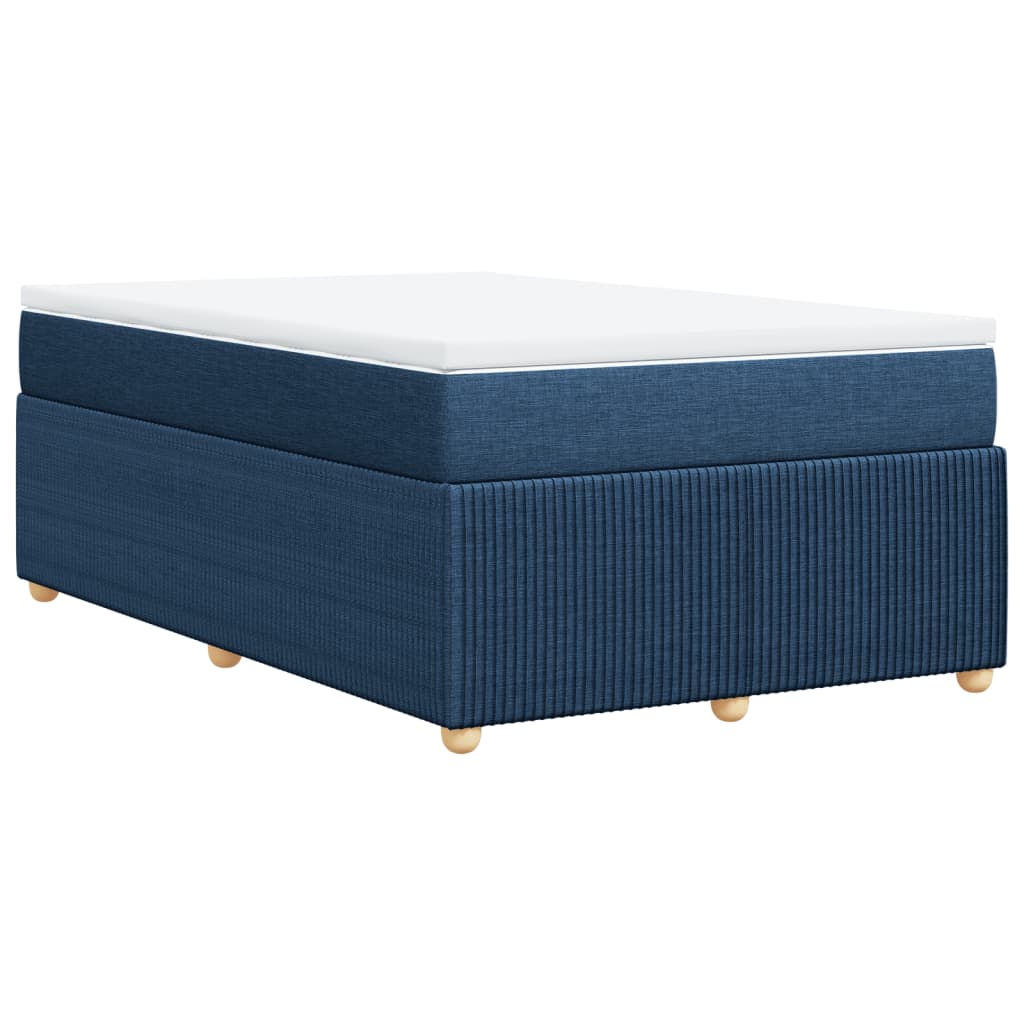 Boxspring met matras stof blauw 120x190 cm is nu te koop bij PeponiXL, paradijselijk wonen!