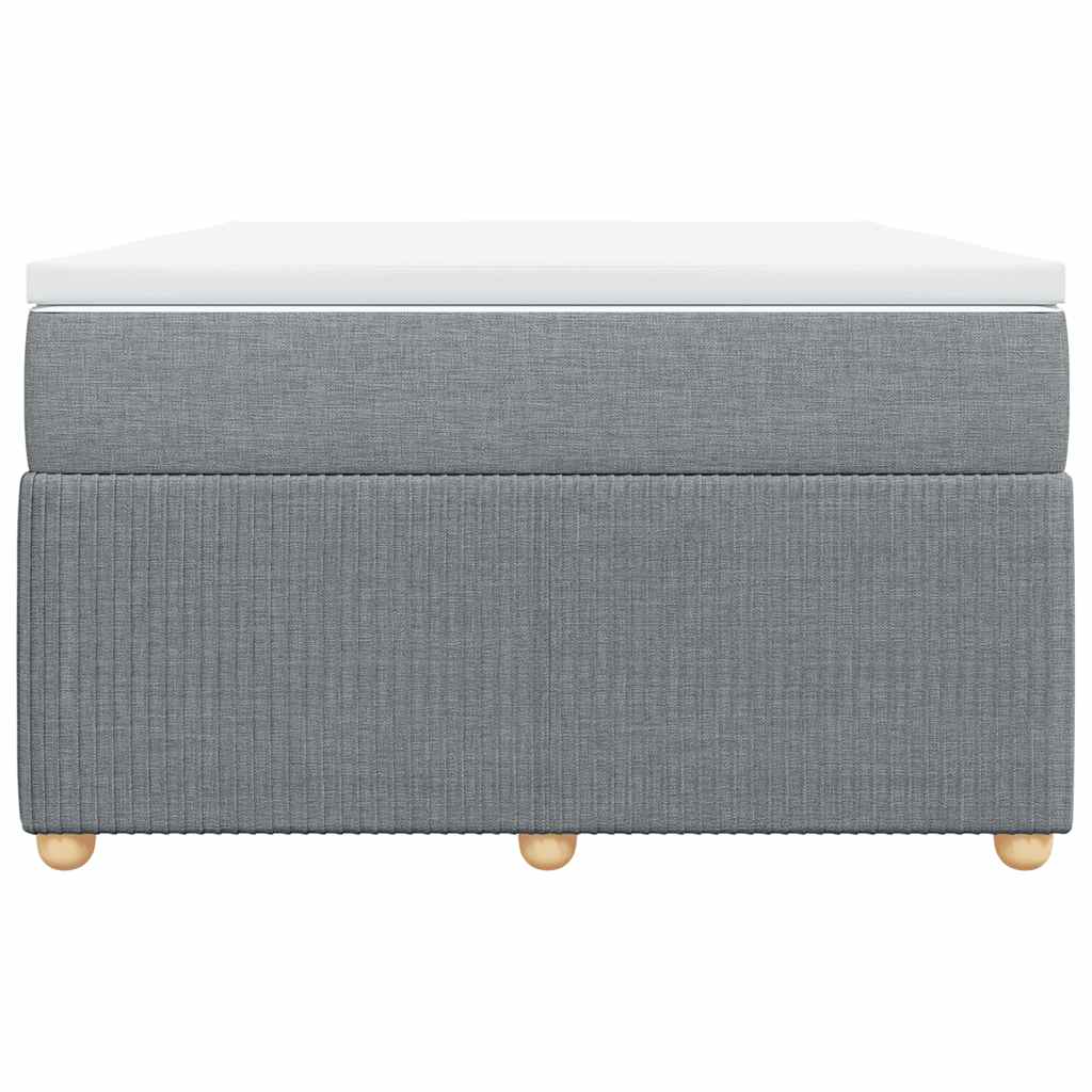 Boxspring met matras stof lichtgrijs 120x200 cm is nu te koop bij PeponiXL, paradijselijk wonen!