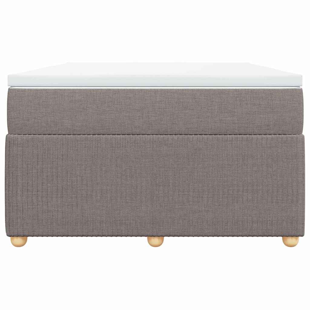 Boxspring met matras stof taupe 120x200 cm is nu te koop bij PeponiXL, paradijselijk wonen!
