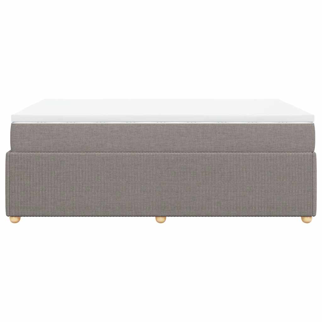 Boxspring met matras stof taupe 120x200 cm is nu te koop bij PeponiXL, paradijselijk wonen!
