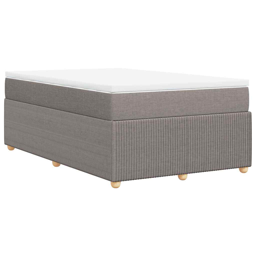 Boxspring met matras stof taupe 120x200 cm is nu te koop bij PeponiXL, paradijselijk wonen!
