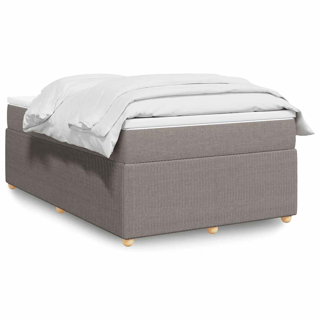 Boxspring met matras stof taupe 120x200 cm is nu te koop bij PeponiXL, paradijselijk wonen!
