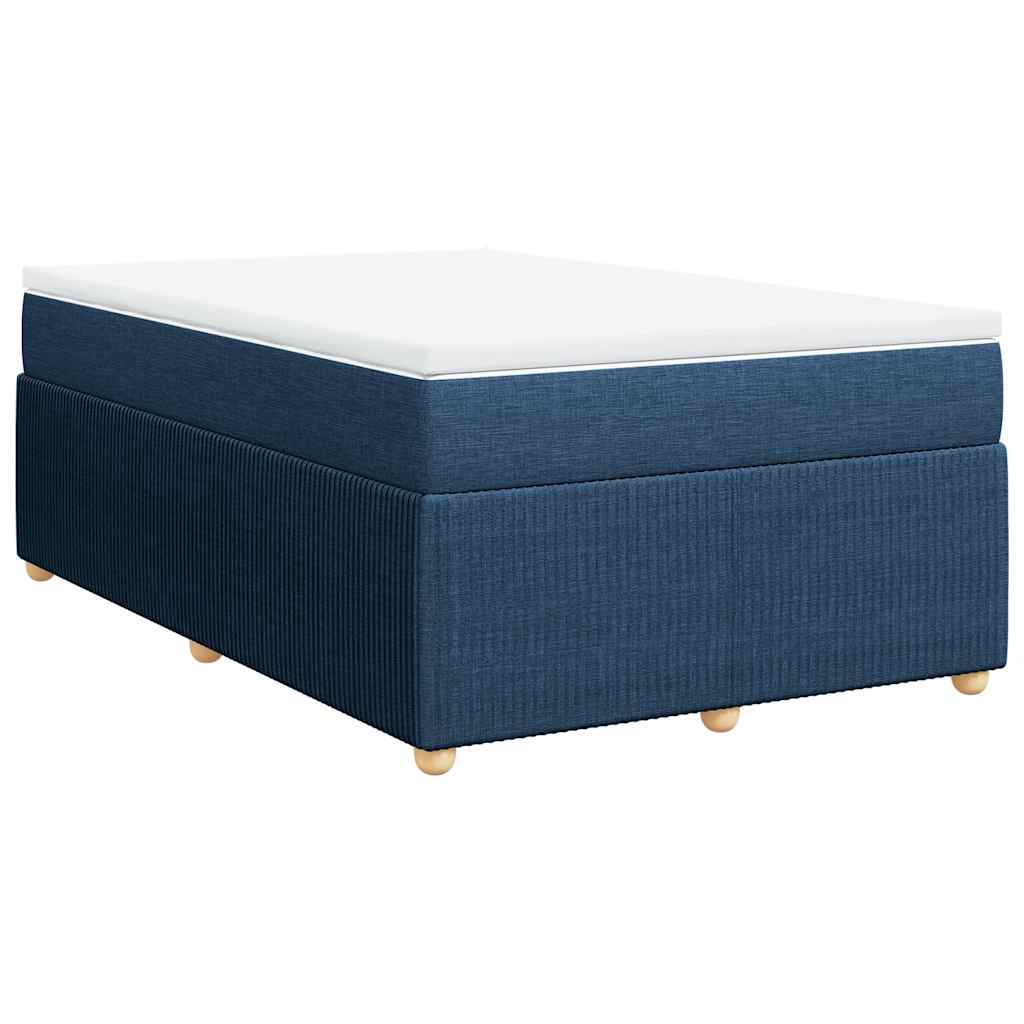 Boxspring met matras stof blauw 120x200 cm is nu te koop bij PeponiXL, paradijselijk wonen!