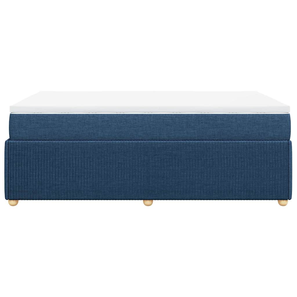Boxspring met matras stof blauw 120x200 cm is nu te koop bij PeponiXL, paradijselijk wonen!