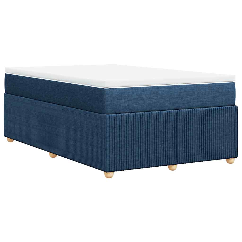Boxspring met matras stof blauw 120x200 cm is nu te koop bij PeponiXL, paradijselijk wonen!