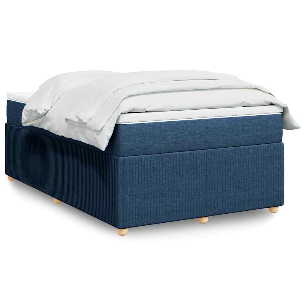 Boxspring met matras stof blauw 120x200 cm is nu te koop bij PeponiXL, paradijselijk wonen!
