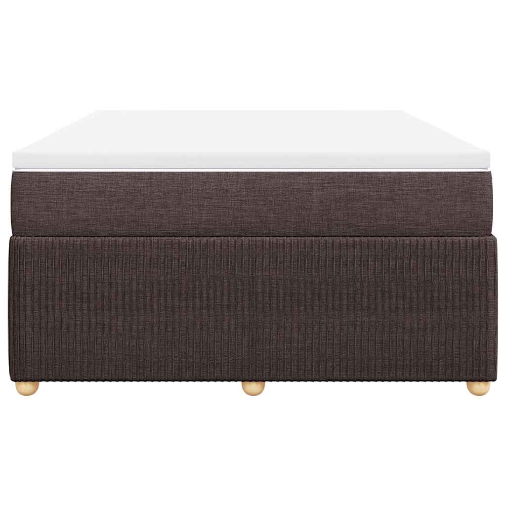 Boxspring met matras stof donkerbruin 140x190 cm is nu te koop bij PeponiXL, paradijselijk wonen!