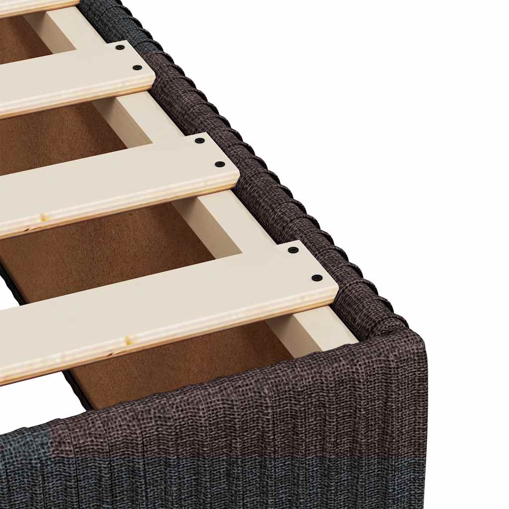 Boxspring met matras stof donkerbruin 140x190 cm is nu te koop bij PeponiXL, paradijselijk wonen!