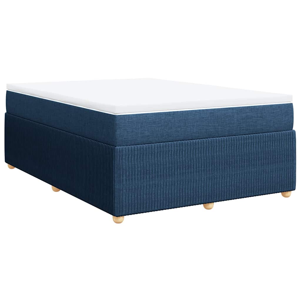 Boxspring met matras stof blauw 140x200 cm is nu te koop bij PeponiXL, paradijselijk wonen!