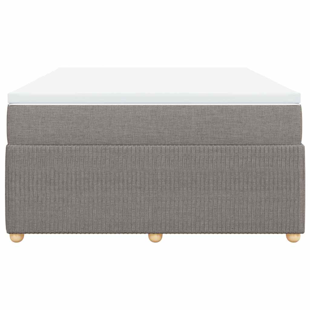 Boxspring met matras stof taupe 160x200 cm is nu te koop bij PeponiXL, paradijselijk wonen!