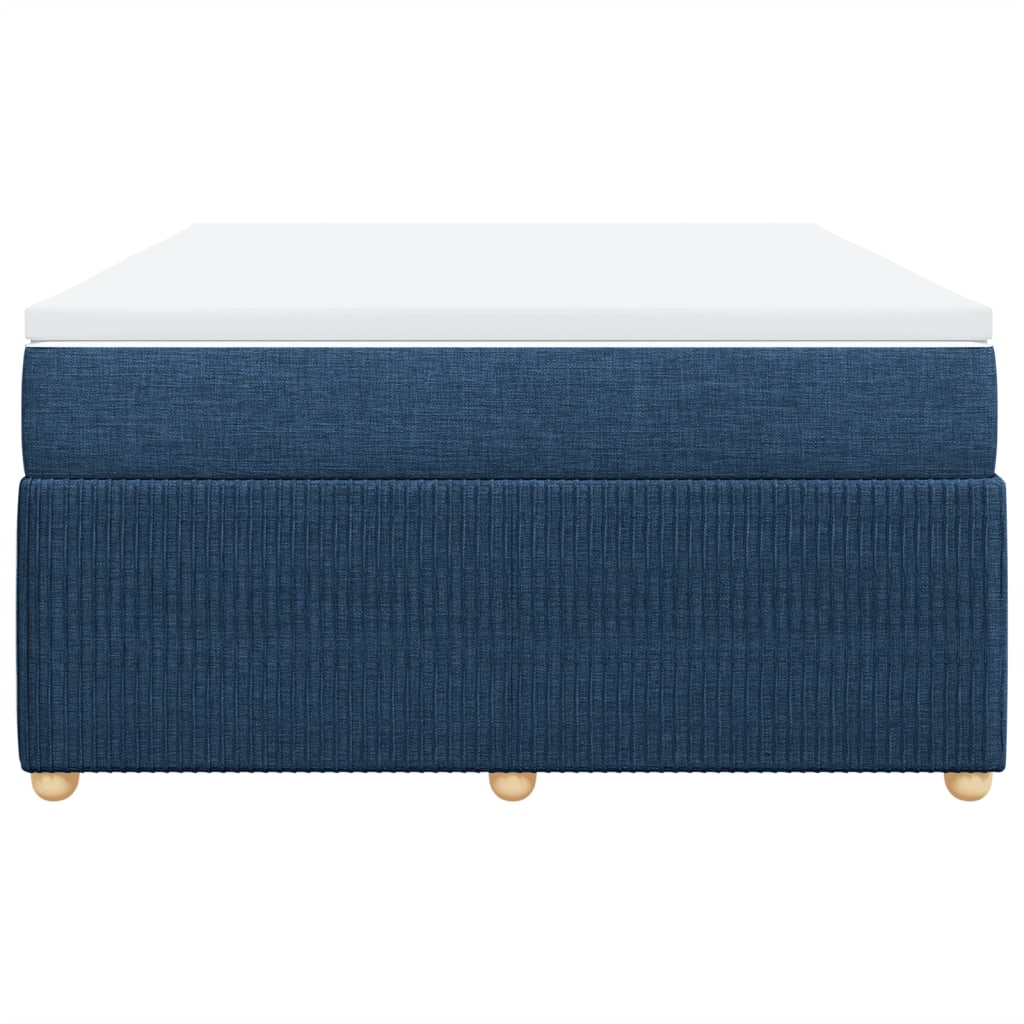 Boxspring met matras stof blauw 160x200 cm is nu te koop bij PeponiXL, paradijselijk wonen!