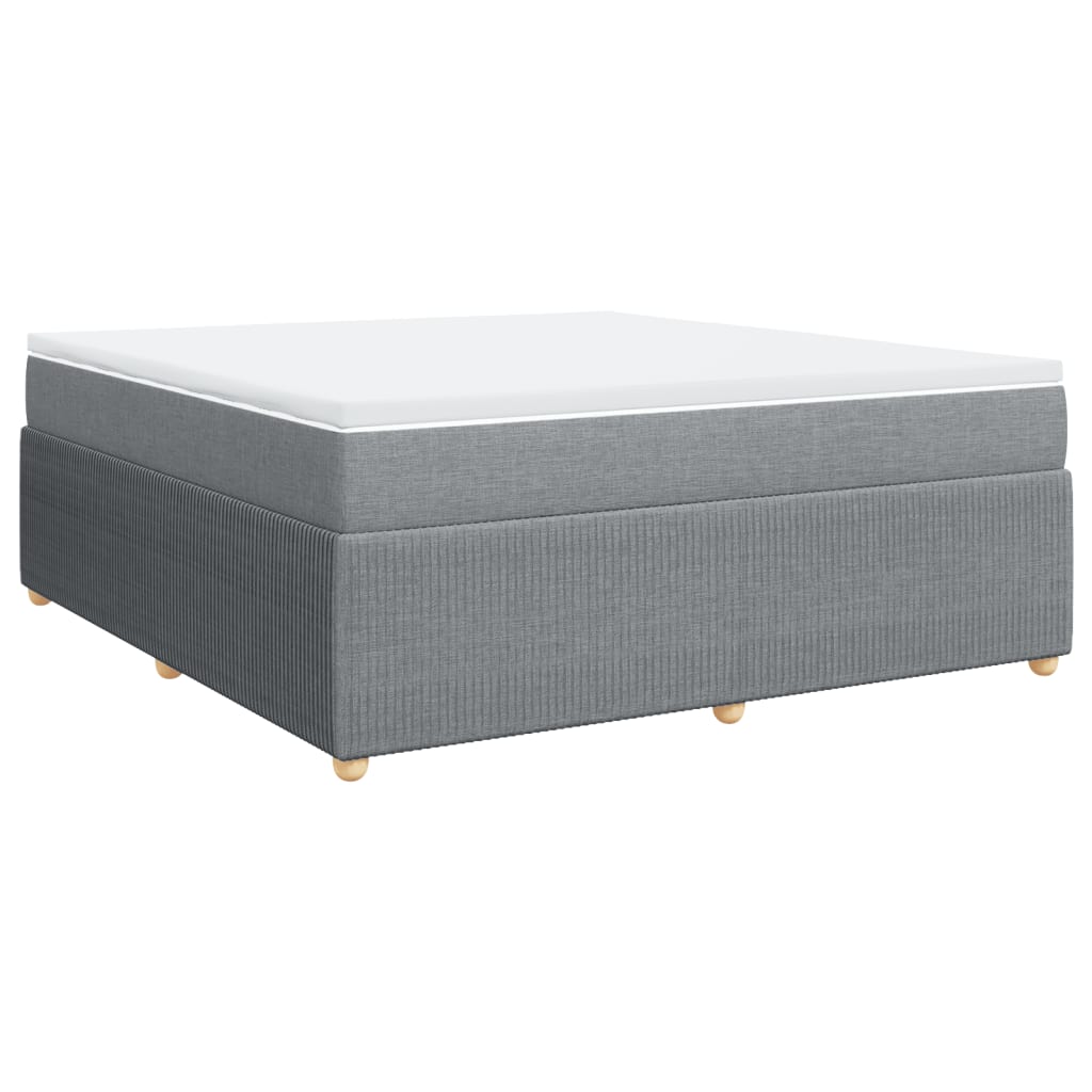 Boxspring met matras stof lichtgrijs 180x200 cm is nu te koop bij PeponiXL, paradijselijk wonen!
