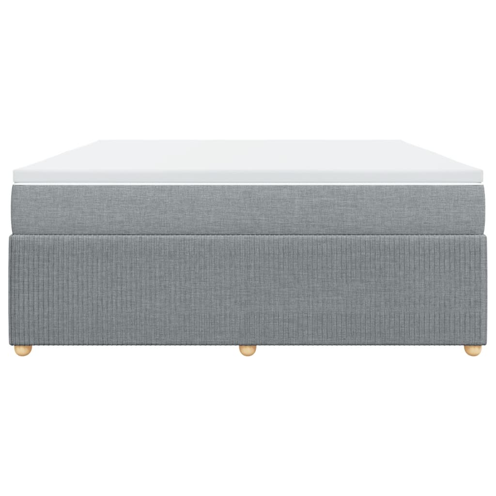 Boxspring met matras stof lichtgrijs 180x200 cm is nu te koop bij PeponiXL, paradijselijk wonen!