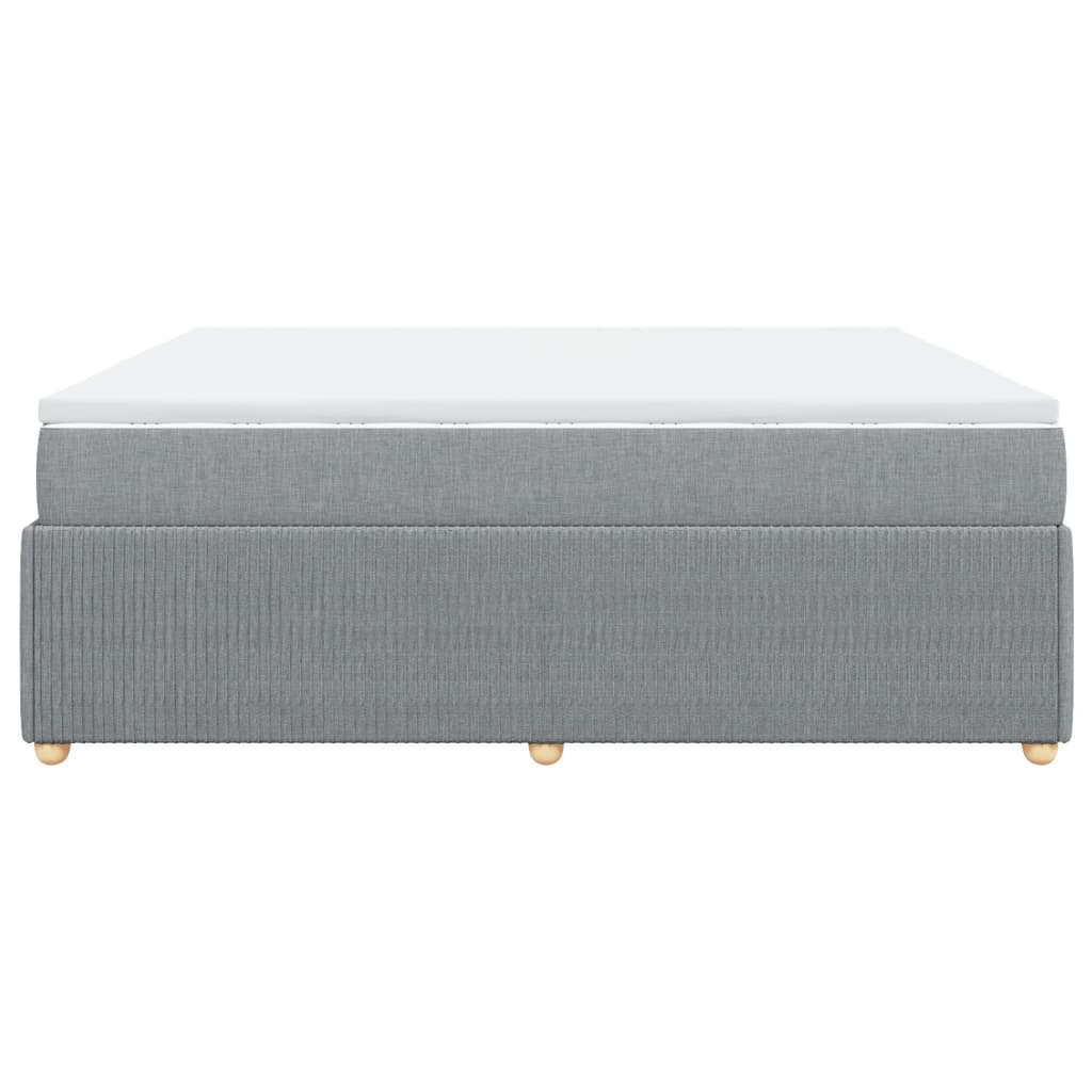 Boxspring met matras stof lichtgrijs 180x200 cm is nu te koop bij PeponiXL, paradijselijk wonen!