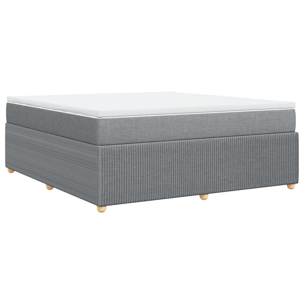 Boxspring met matras stof lichtgrijs 180x200 cm is nu te koop bij PeponiXL, paradijselijk wonen!