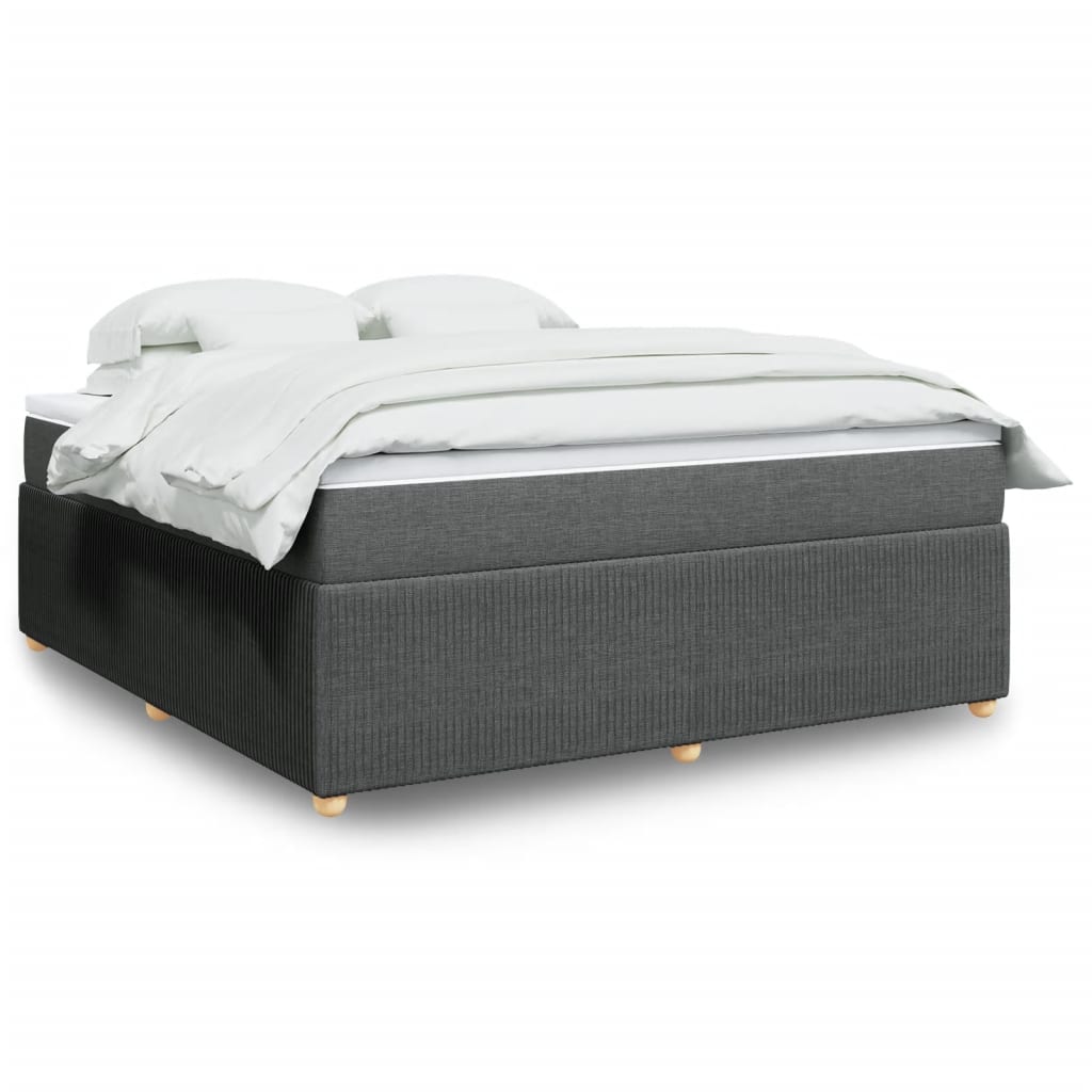 Boxspring met matras stof donkergrijs 180x200 cm is nu te koop bij PeponiXL, paradijselijk wonen!