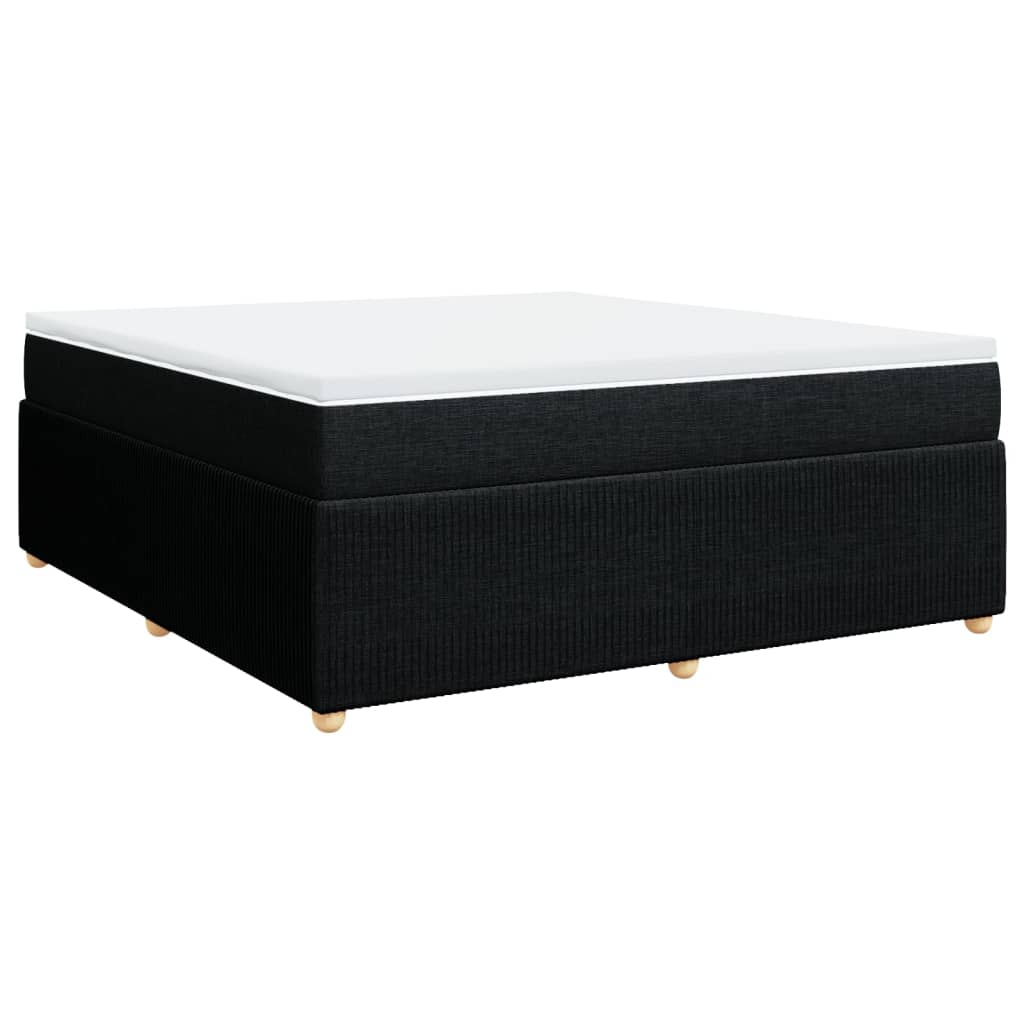 Boxspring met matras stof zwart 180x200 cm is nu te koop bij PeponiXL, paradijselijk wonen!