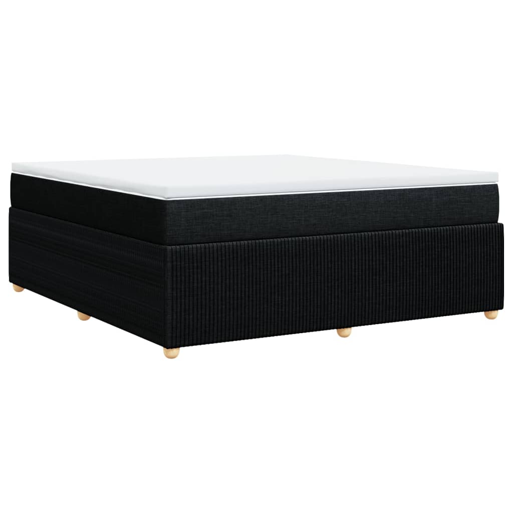 Boxspring met matras stof zwart 180x200 cm is nu te koop bij PeponiXL, paradijselijk wonen!