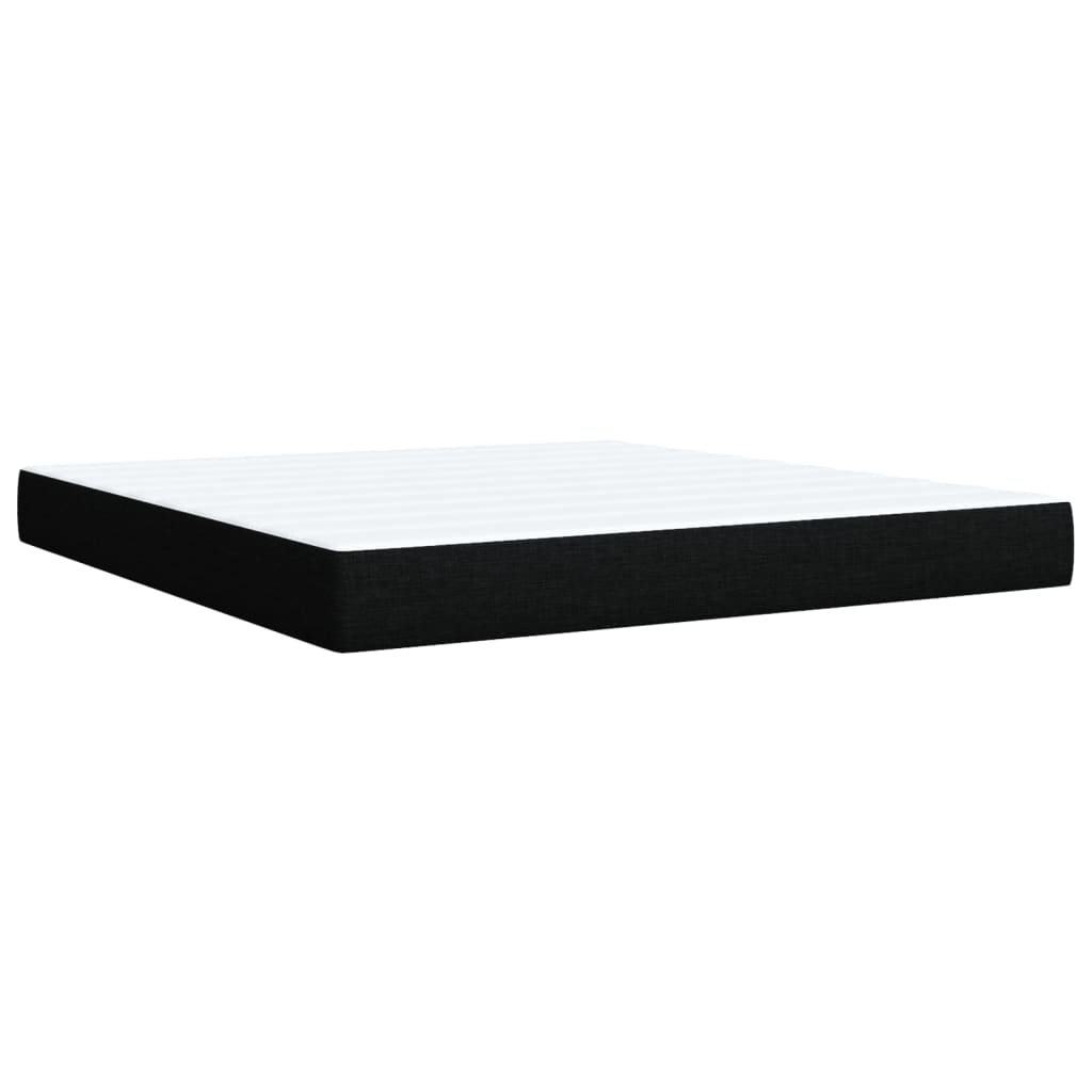Boxspring met matras stof zwart 180x200 cm is nu te koop bij PeponiXL, paradijselijk wonen!