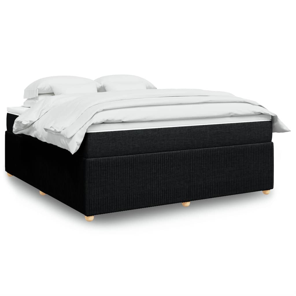 Boxspring met matras stof zwart 180x200 cm is nu te koop bij PeponiXL, paradijselijk wonen!