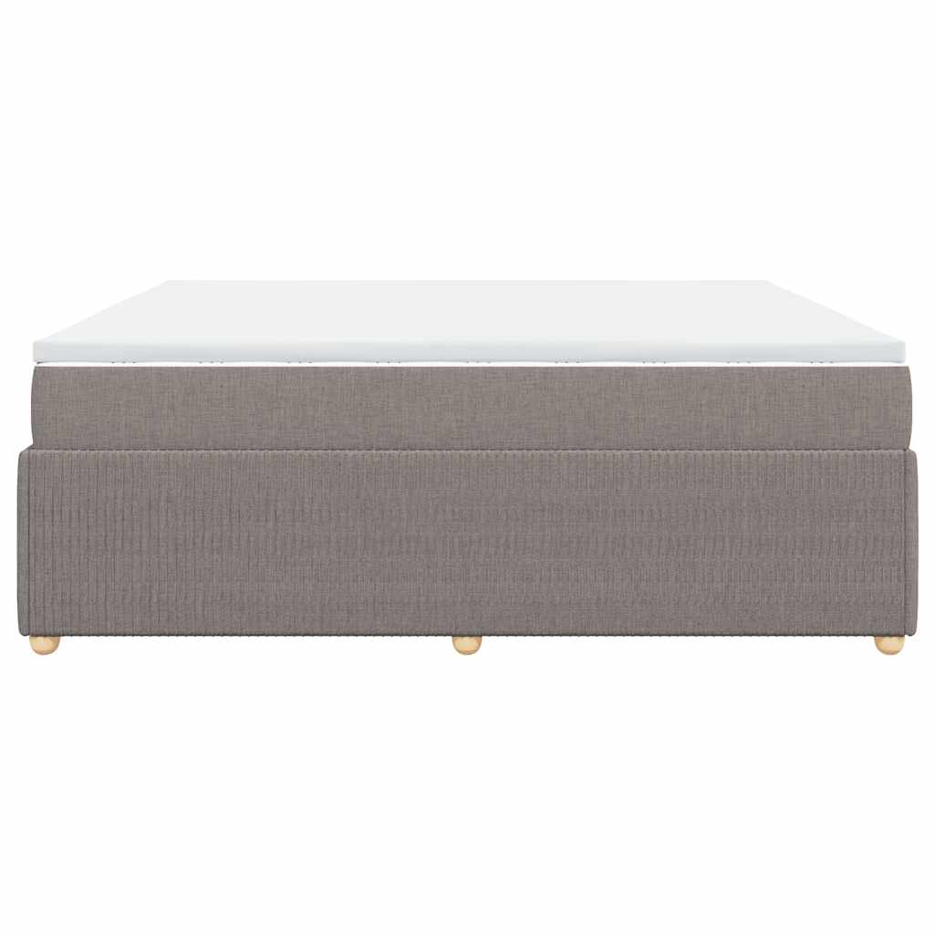 Boxspring met matras stof taupe 180x200 cm is nu te koop bij PeponiXL, paradijselijk wonen!