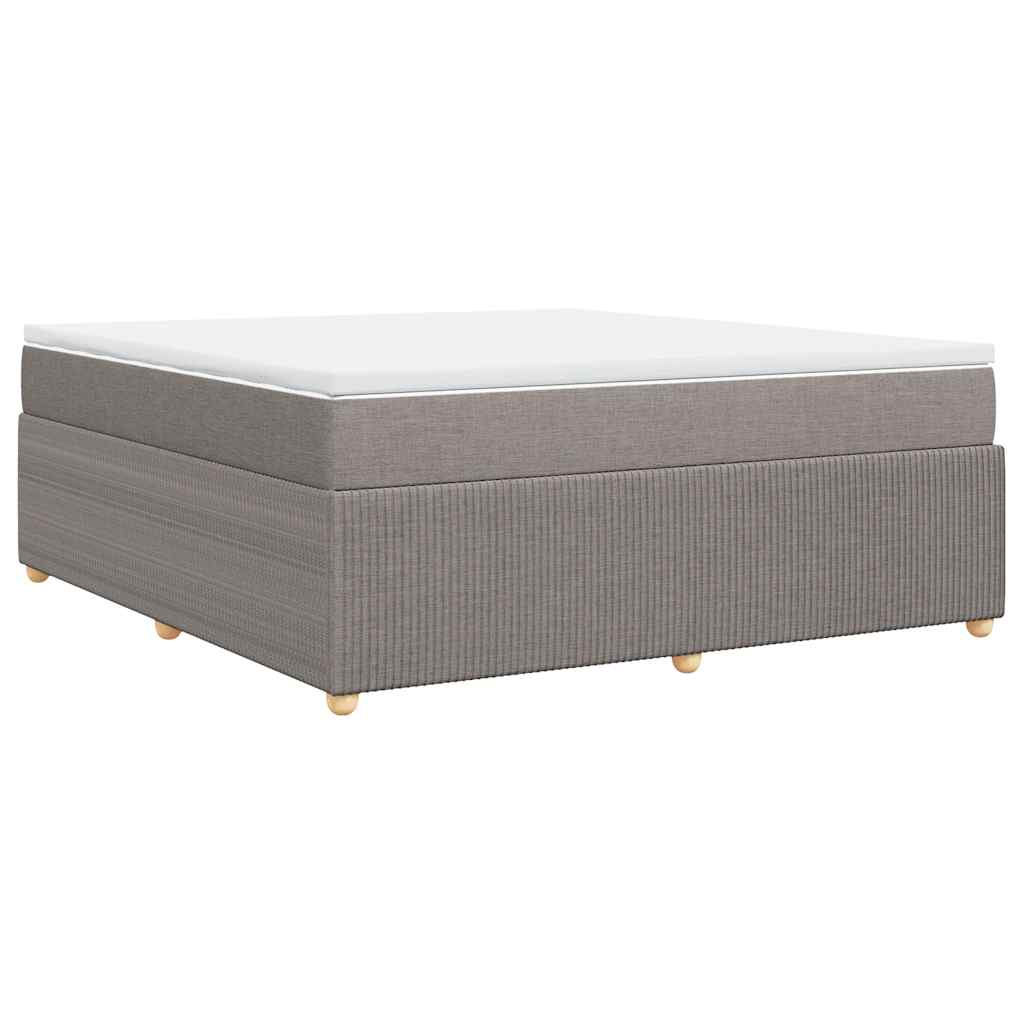 Boxspring met matras stof taupe 180x200 cm is nu te koop bij PeponiXL, paradijselijk wonen!