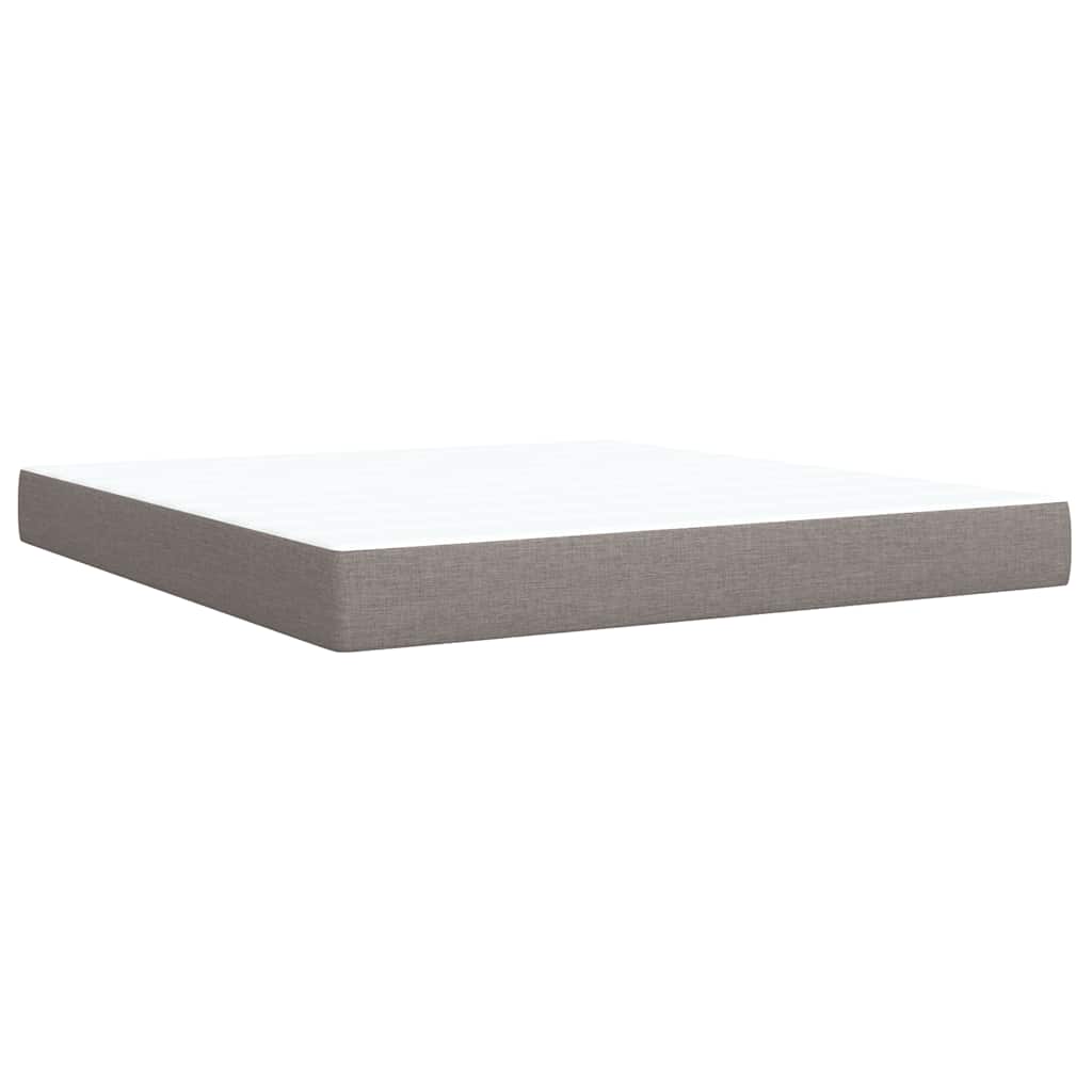 Boxspring met matras stof taupe 180x200 cm is nu te koop bij PeponiXL, paradijselijk wonen!