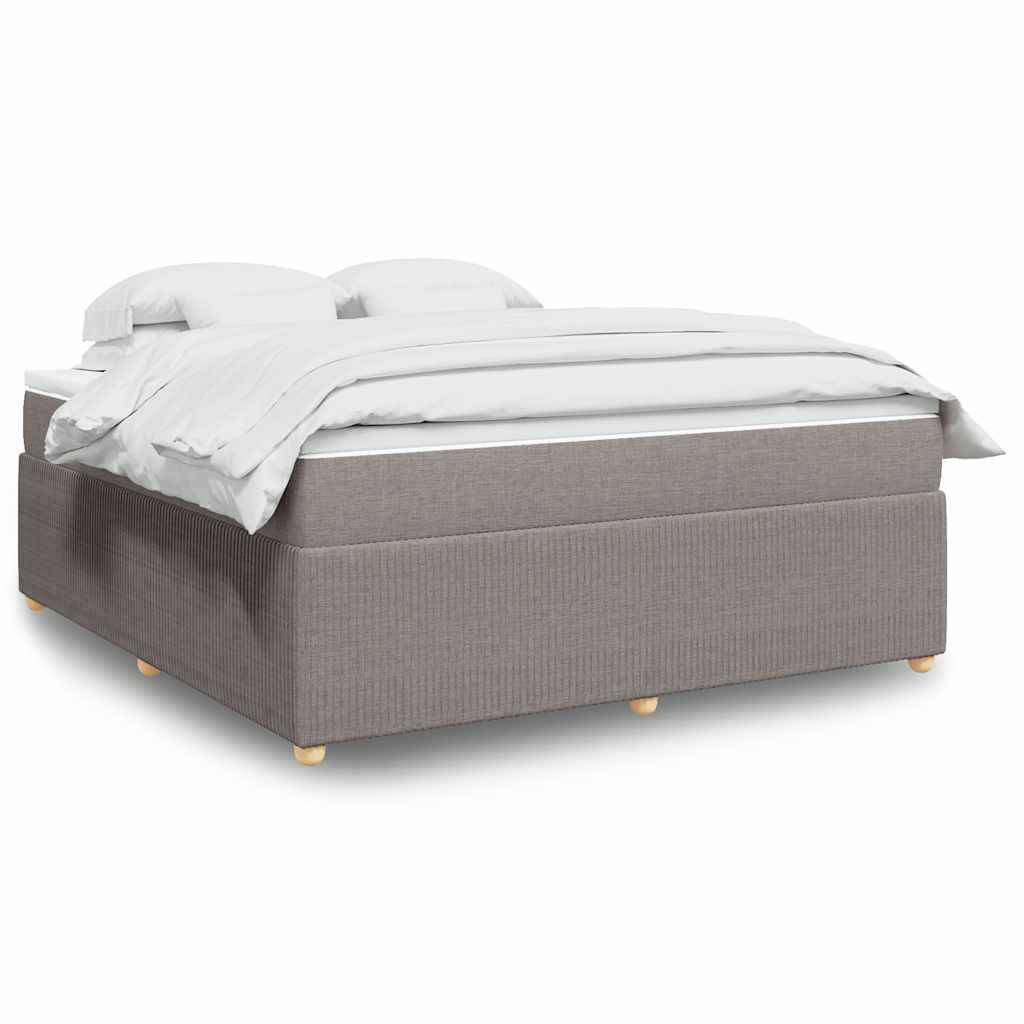 Boxspring met matras stof taupe 180x200 cm is nu te koop bij PeponiXL, paradijselijk wonen!
