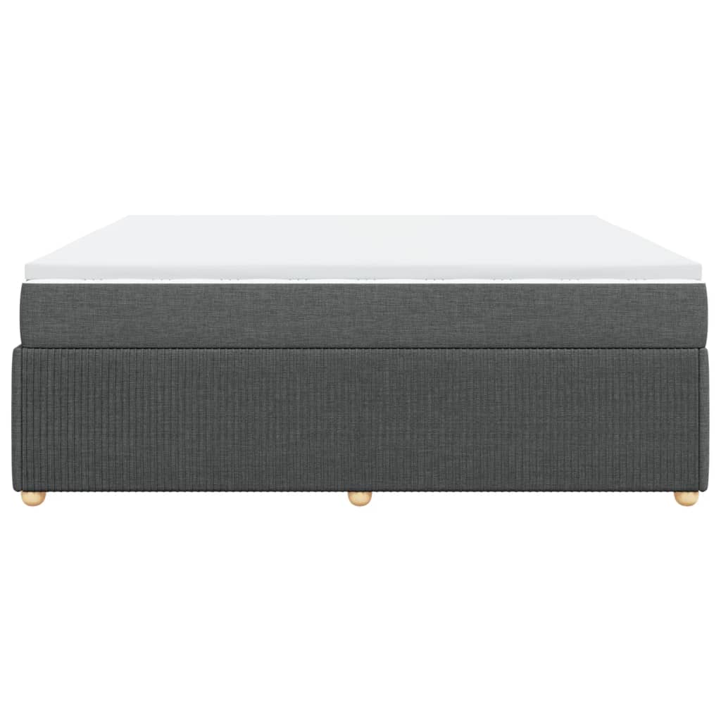 Boxspring met matras stof donkergrijs 200x200 cm is nu te koop bij PeponiXL, paradijselijk wonen!