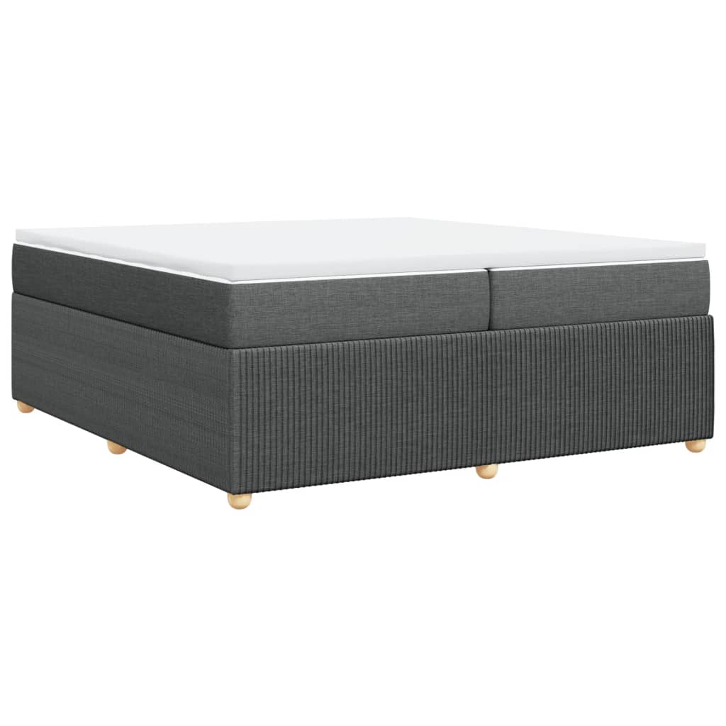 Boxspring met matras stof donkergrijs 200x200 cm is nu te koop bij PeponiXL, paradijselijk wonen!