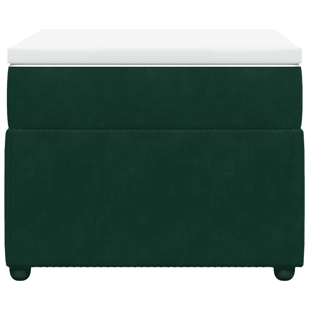 Boxspring met matras fluweel donkergroen 90x190 cm is nu te koop bij PeponiXL, paradijselijk wonen!