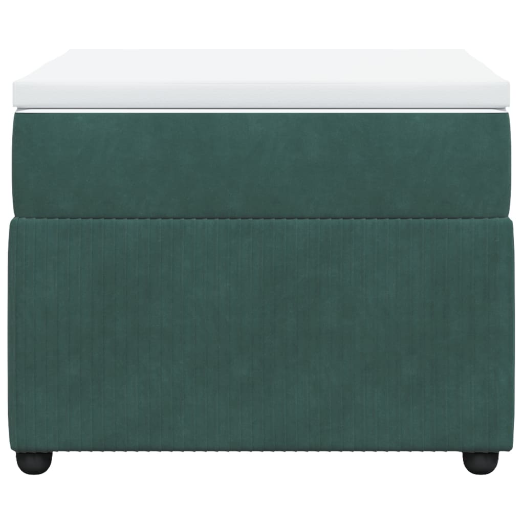 Boxspring met matras fluweel donkergroen 100x200 cm is nu te koop bij PeponiXL, paradijselijk wonen!