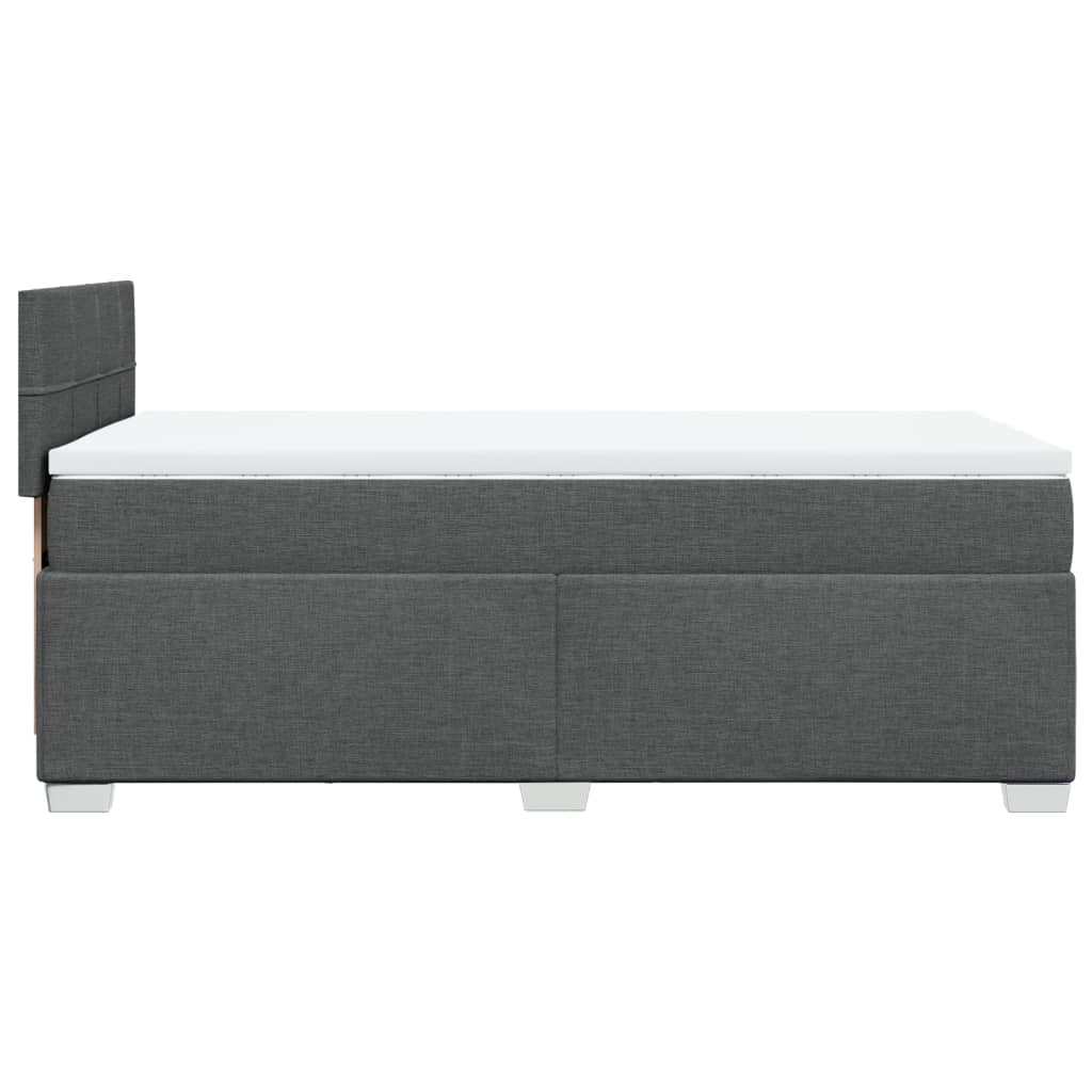 Boxspring met matras stof donkergrijs 80x200 cm is nu te koop bij PeponiXL, paradijselijk wonen!