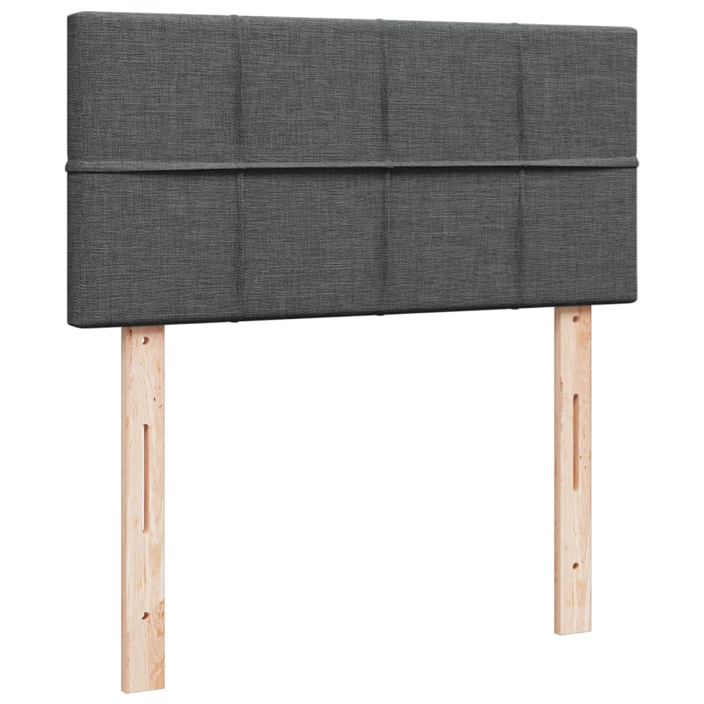 Boxspring met matras stof donkergrijs 80x200 cm is nu te koop bij PeponiXL, paradijselijk wonen!