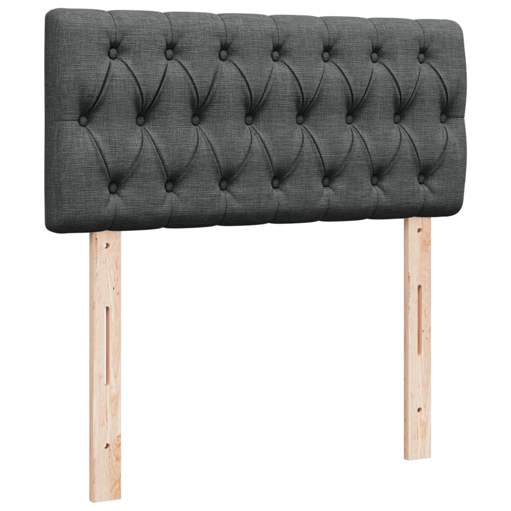 Boxspring met matras stof donkergrijs 90x190 cm is nu te koop bij PeponiXL, paradijselijk wonen!