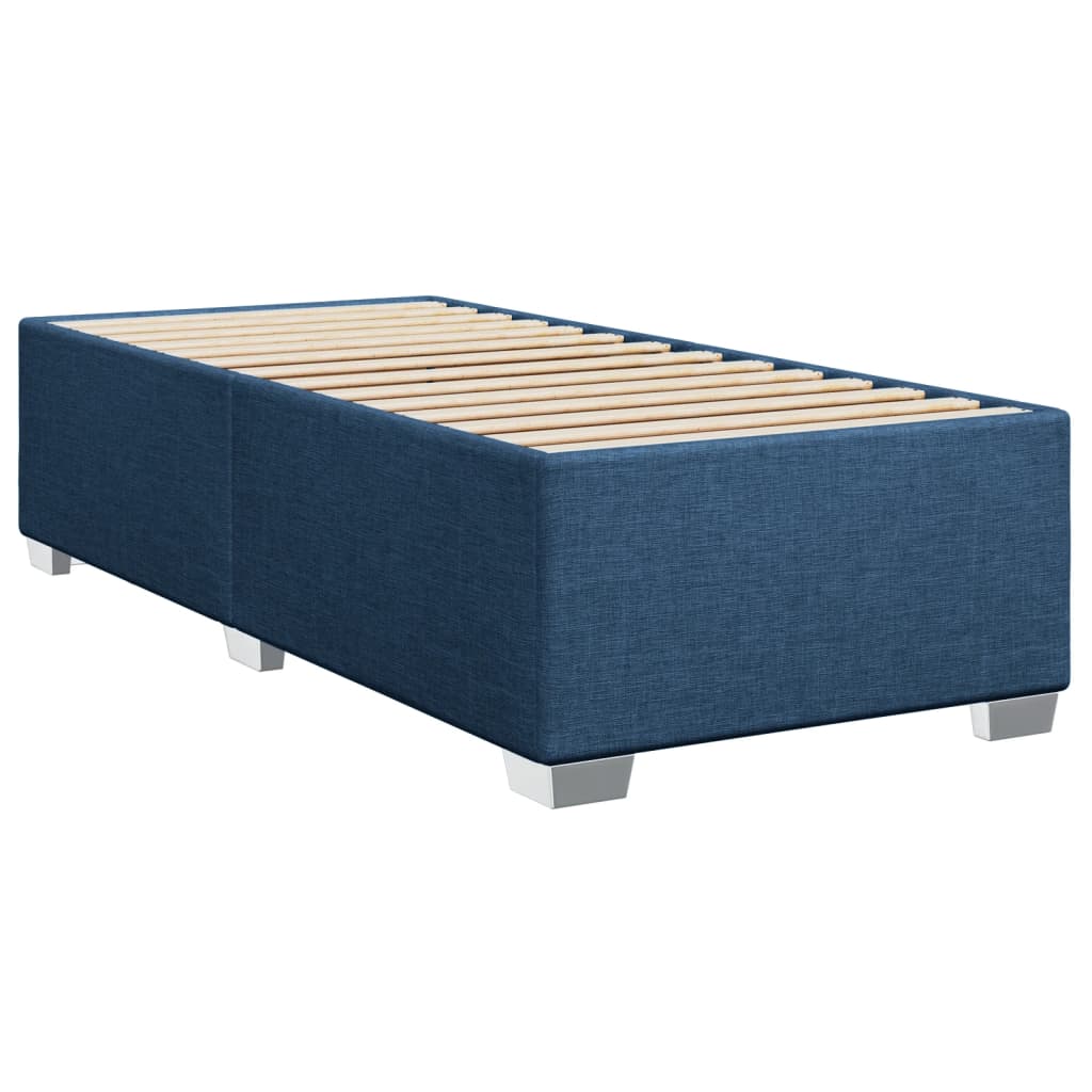 Boxspring met matras stof blauw 90x190 cm is nu te koop bij PeponiXL, paradijselijk wonen!