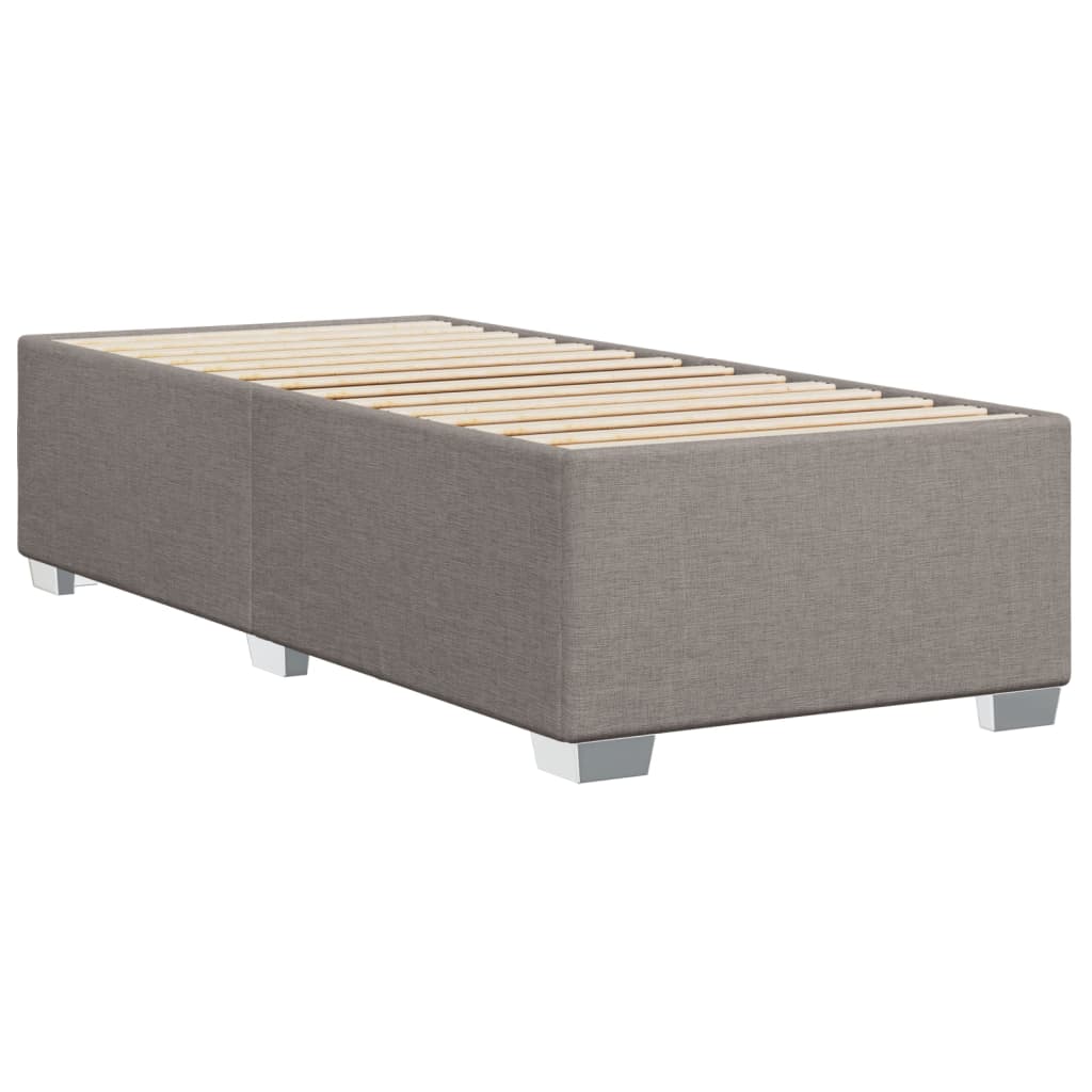 Boxspring met matras stof taupe 100x200 cm is nu te koop bij PeponiXL, paradijselijk wonen!